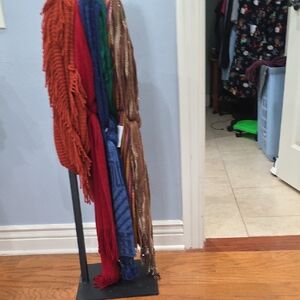 Colorful Fringe Scarves Set